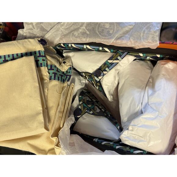 Tory Burch Miller blue geo metro blue print 7 - Picture 7 of 7